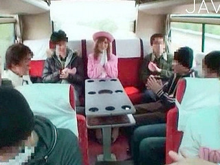 Japanese doll fucks XXX in bus with nippon tokyo thai porn